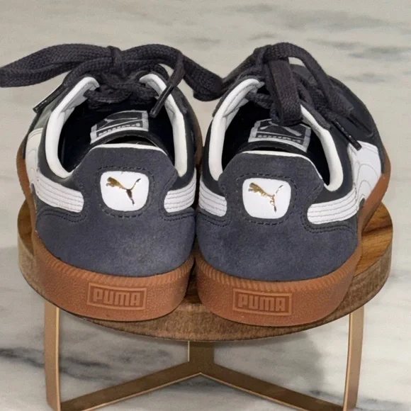 Puma Super Liga Sneakers Youth Child Leather & Suede Dark Navy White 6.5C - Picture 2 of 5